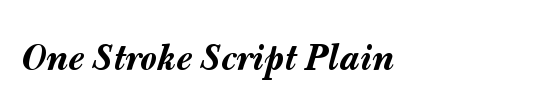 One Stroke Script