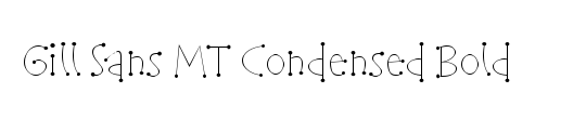 Gill Condensed SSi