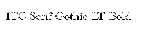 ITC Serif Gothic Std