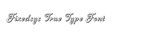 My type of font