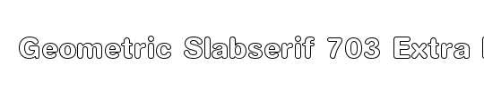 Geometric Slabserif 703