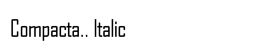 Compacta Italic