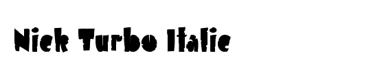 Nick Turbo Bold Italic Las