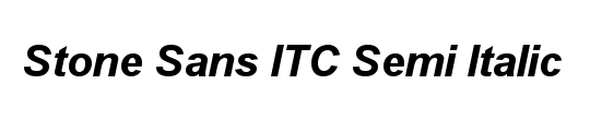 Stone Sans OS ITC TT