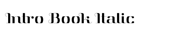 Intro Book Italic