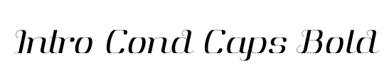 Intro Bold Italic