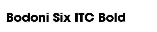 Bodoni Six ITC