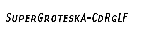 SuperGroteskA