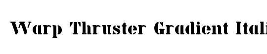 Warp Thruster Expanded Italic