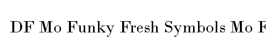 DF Mo Funky Fresh Symbols