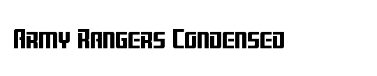 Army Rangers Condensed Italic