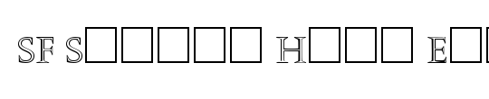 SF Square Head Condensed