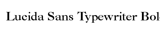 Lucida Sans Typewriter Std