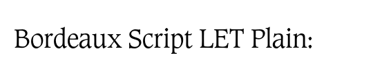 Tropica Script LET