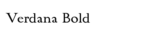 TR Verdana Bold