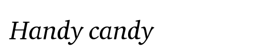 Handy candy