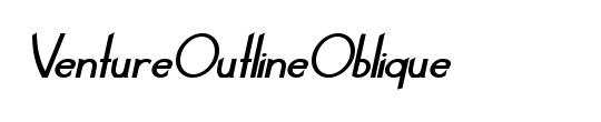 VentureOutlineOblique