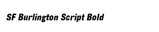 SF Burlington Script SC