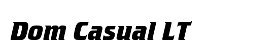 DomCasual-Bold Italic