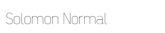 Solomon Sans Normal Italic