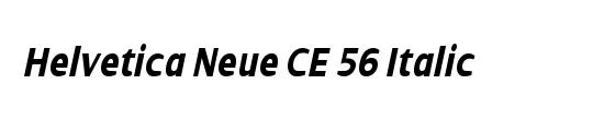 Helvetica CE 55 Roman