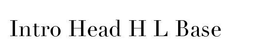 Intro Head R