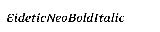 EideticNeoBoldItalic