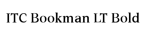 Bookman LT Medium