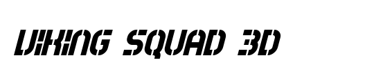 Viking Squad Outline Italic