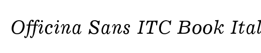 Officina Sans OS ITC TT