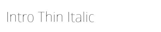 Intro Bold Italic