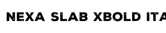 Nexa Slab xBold Italic