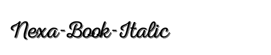 Nexa-Regular-Italic