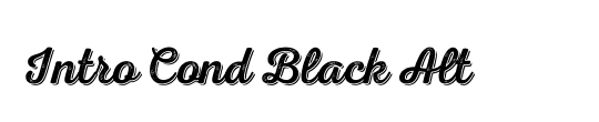 Melanic Black Script