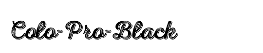 Melanic Black Script