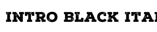 Intro Black Italic