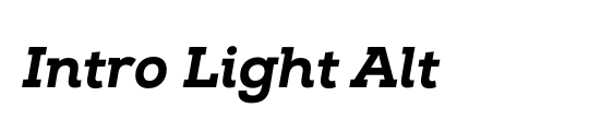 Intro Light Italic