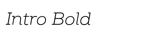 Intro Bold Alt