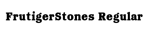 FrutigerStones Positiv