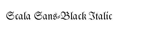 Sinkin Sans 800 Black Italic