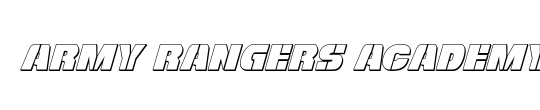 Army Rangers Laser Italic