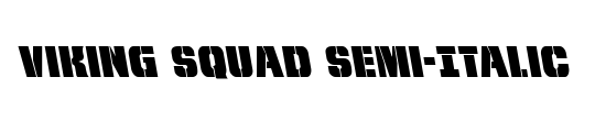 Viking Squad Condensed Italic