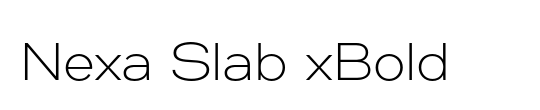 Nexa Slab Heavy Italic