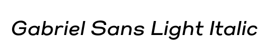 Uni Sans Light Italic