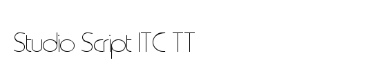 Studio Script ITC TT
