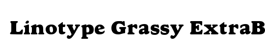 LinotypeGrassy ExtraBold