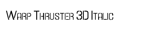 Warp Thruster 3D