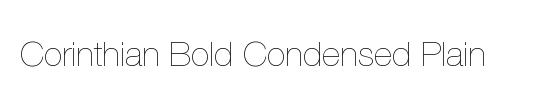 Corinthian Bold Condensed