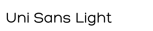 Uni Sans Light