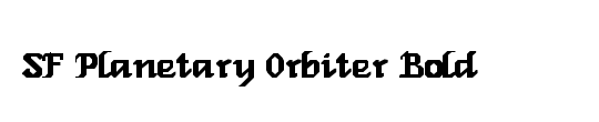 SF Planetary Orbiter Outline